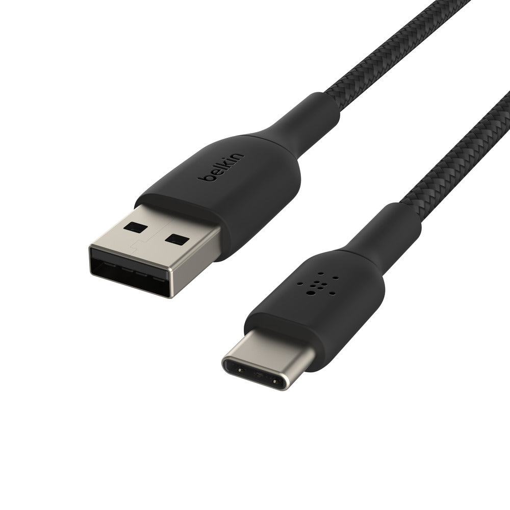 Belkin BoostCharge USB-A to USB-C Braided Cable  1m Black - Universally compatible - Black-2