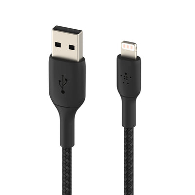 Belkin BoostCharge Lightning to USB-A 2M Cable  - For Apple Devices - Black-1