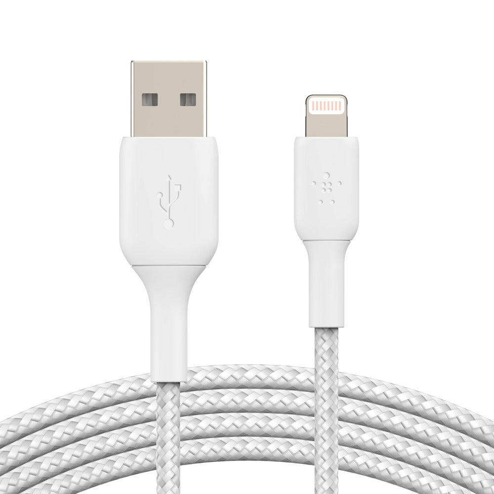 Belkin BoostCharge Lightning to USB-A 2M Cable  - For Apple Devices - White-1