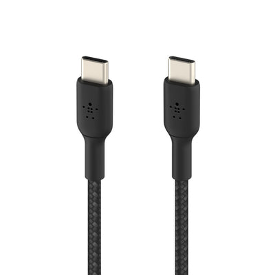 Belkin BoostCharge USB-C to USB-C Braided 1M Cable  - Universally compatible - Black-1