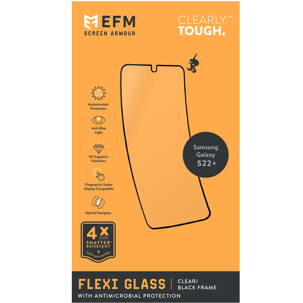 EFM FlexiGlass Screen Armour - For Samsung Galaxy S22+ (6.6) - Dual Install-2