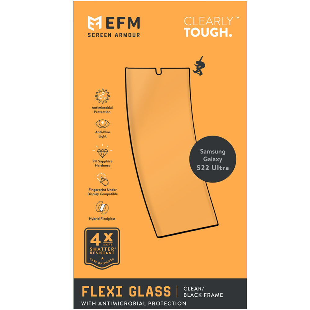 EFM FlexiGlass Screen Armour - For Samsung Galaxy S22 Ultra (6.8)-2