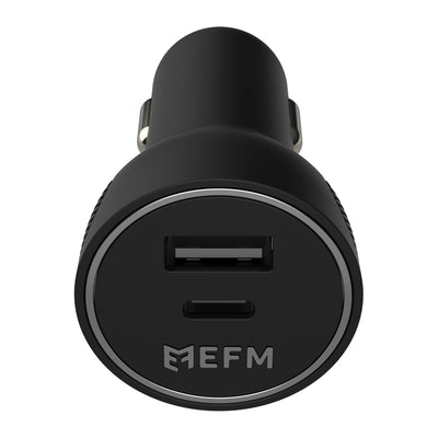 EFM 48W Dual Port Car Charger - With Power Delivery and PPS-1