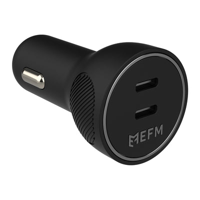 EFM 60W Dual Port Car Charger - With Power Delivery and PPS-0