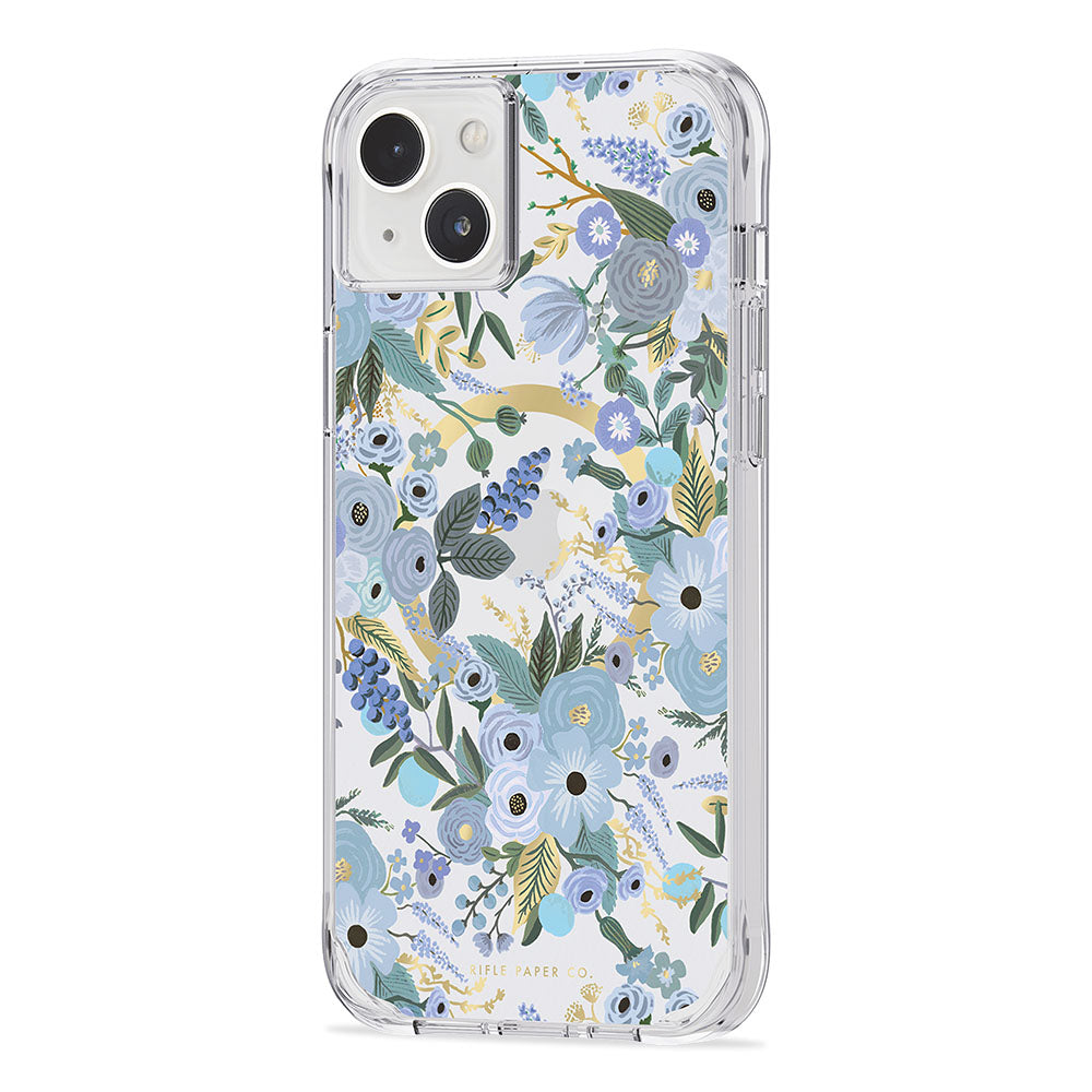 Case-Mate Rifle Paper Case - MagSafe - For iPhone 14 Plus (6.7") - Garden Party Blue-1