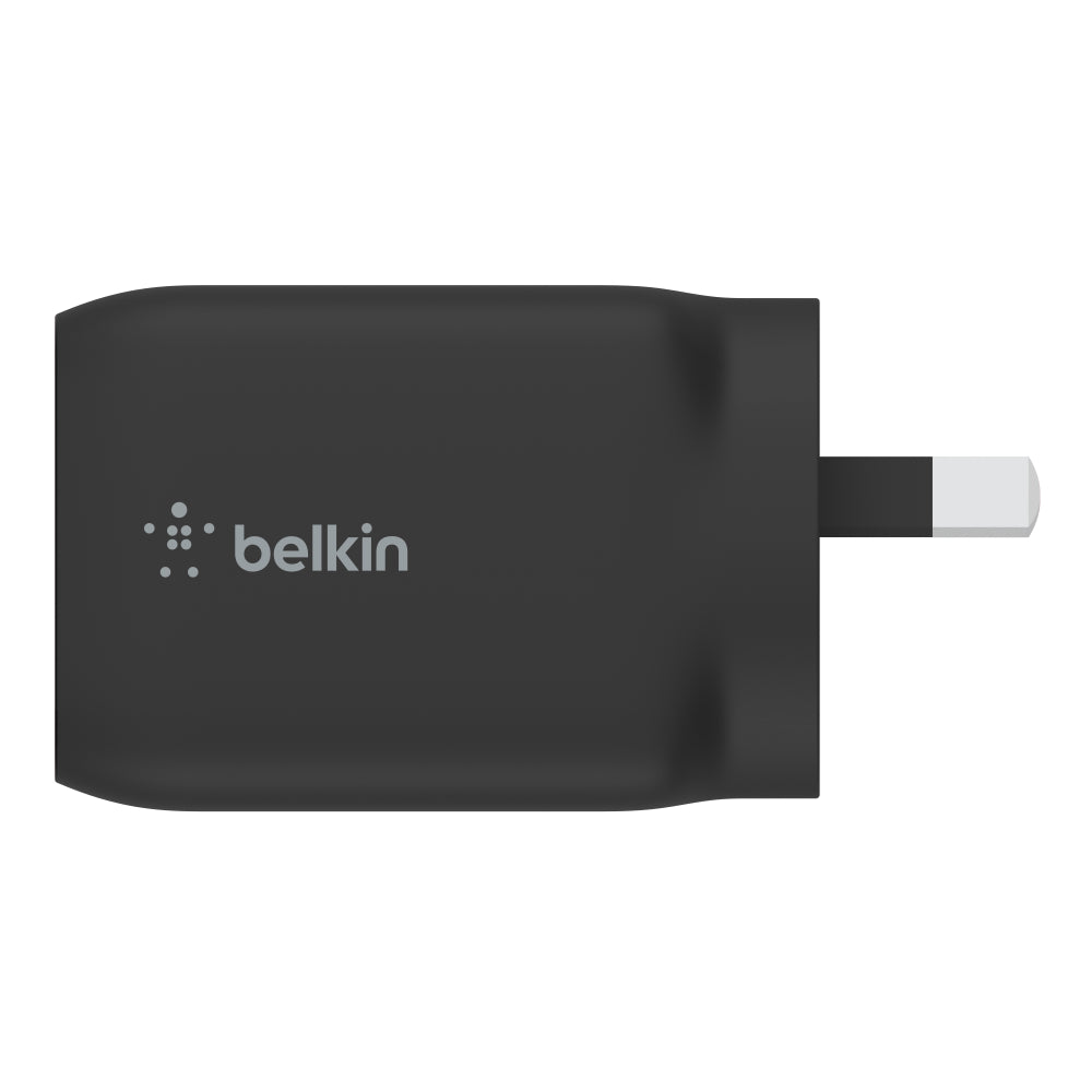 Belkin BOOST UP Dual USB-C Wall Charger - GaN Technology 65W with PPS-6