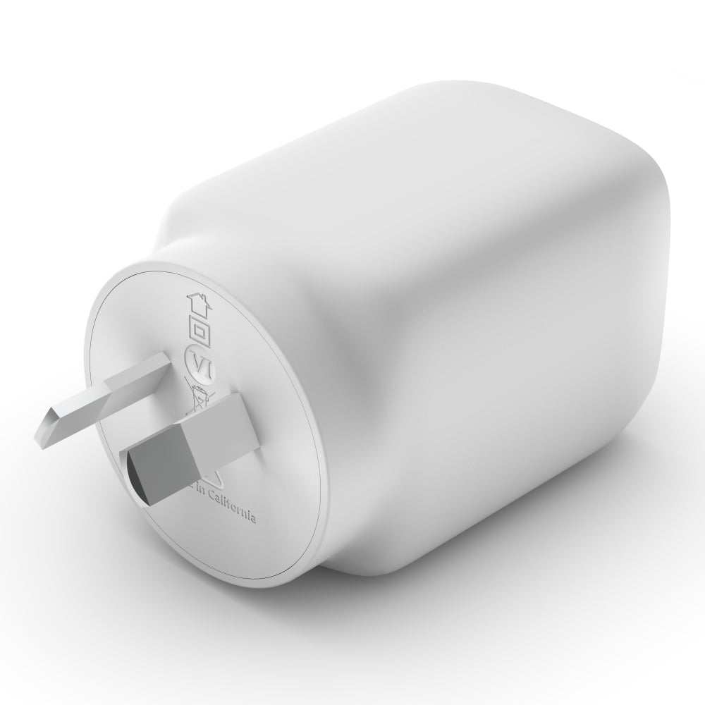 Belkin BOOST UP Dual USB-C Wall Charger - GaN Technology 65W with PPS-3