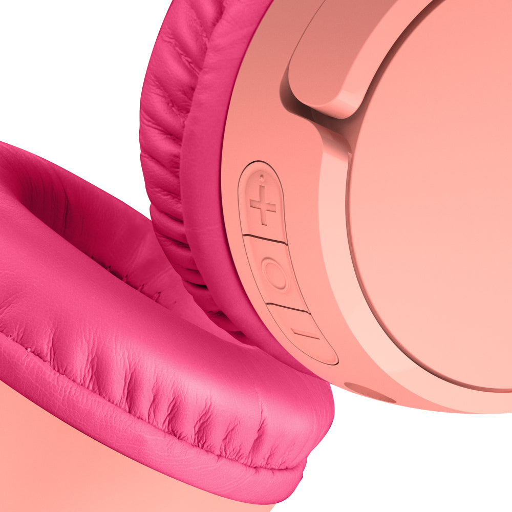 Belkin SoundForm Mini Wireless - On-Ear Headphones for Kids - Pink-2