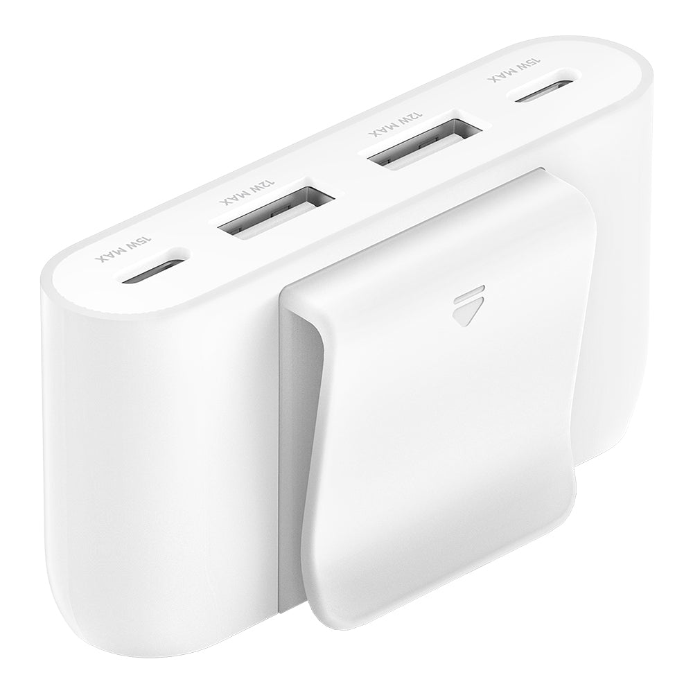 Belkin BoostCharge 4-Port USB Power Extender - 2m - White-1