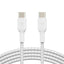 Belkin BoostCharge Braided USB-C to USB-C Cable - 2 Pack White-1