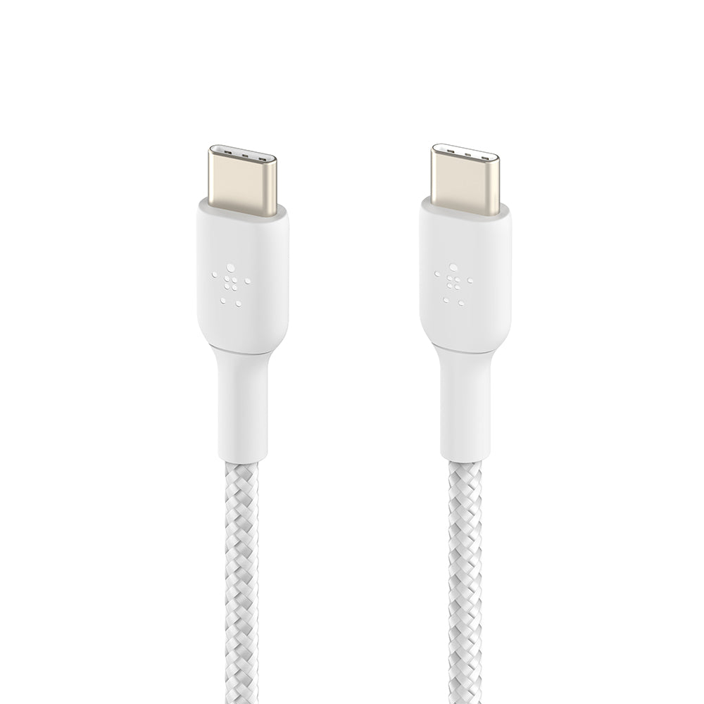 Belkin BoostCharge Braided USB-C to USB-C Cable - 2 Pack White-3