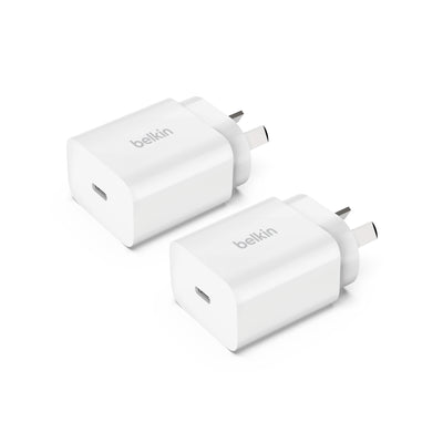 Belkin BoostCharge USB-C PD 3.0 Wall Charger 20W - 2 Pack White-0