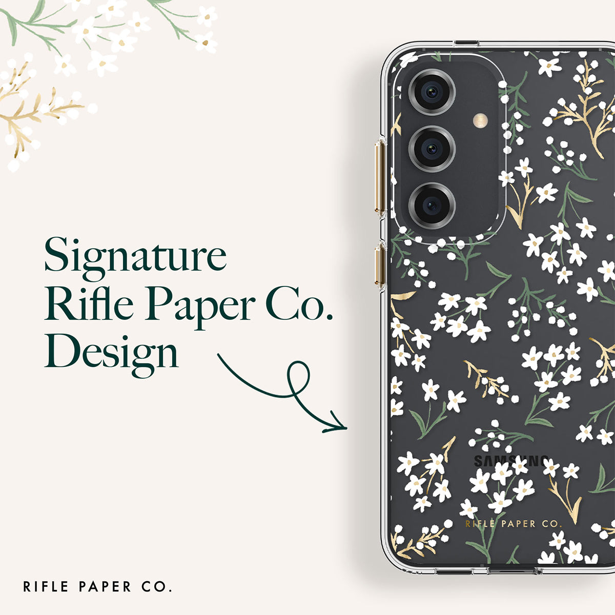 Case-Mate Rifle Paper Co Case - For Samsung Galaxy S24 - Petite Fleurs-3