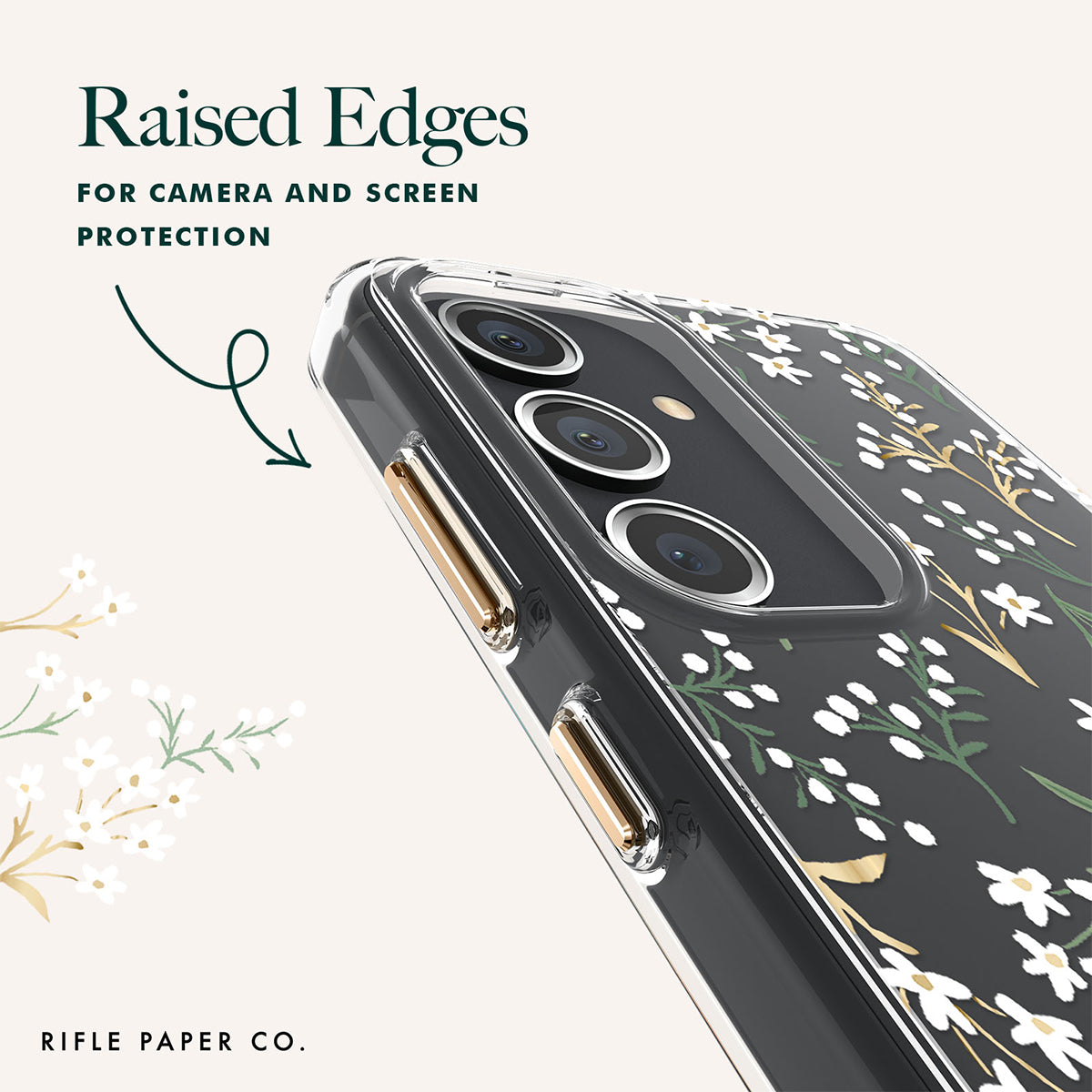 Case-Mate Rifle Paper Co Case - For Samsung Galaxy S24 - Petite Fleurs-4