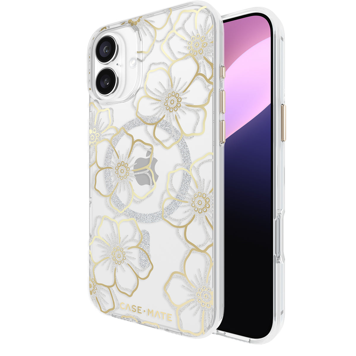 Case-Mate Floral Gems MagSafe Case - For iPhone 16 Plus - Gold-5