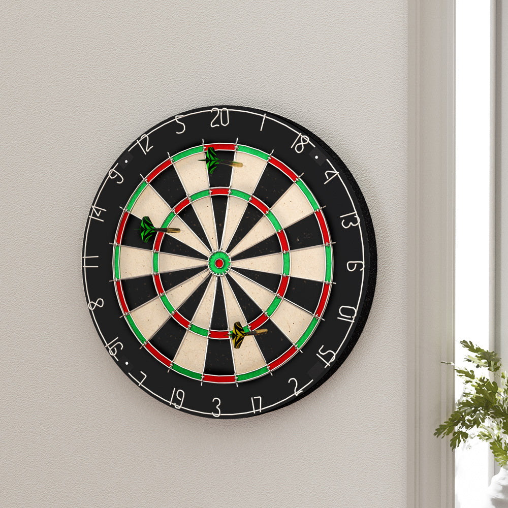 18" Dartboard Dart Board with Steel Darts Competition Party Game-4