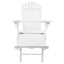 Gardeon Sun Lounge Outdoor Chairs Wooden Foldable Patio Furniture Adirondack White-2