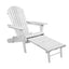 Gardeon 2PC Adirondack Outdoor Chairs Wood Foldable Sun Lounge Patio Furniture-2