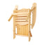 Gardeon 3PC Adirondack Outdoor Table and Chairs Wooden Foldable Beach Chair Natural-4