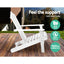 Gardeon 3PC Adirondack Outdoor Table and Chairs Wooden Beach Chair White-9