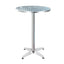 Gardeon Outdoor Bar Table Adjustable Aluminium Round 70/110cm-0