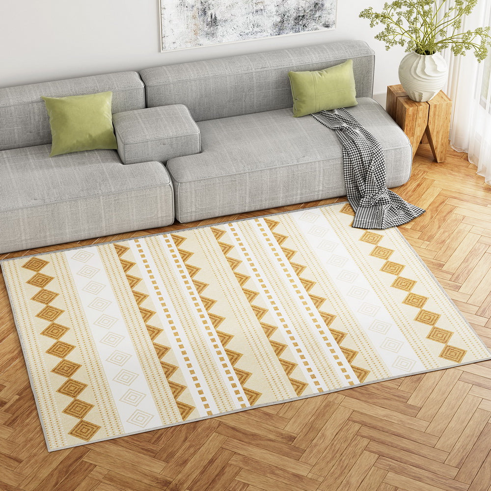 Artiss Floor Rugs 160x230cm Washable Area Mat Large Carpet Soft Short Pile Ella-4