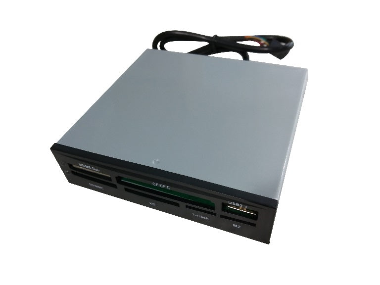 Astrotek 3.5' Internal Card Reader Black All In One USB2.0 Hub CF MS SD Flash Memory Card-0