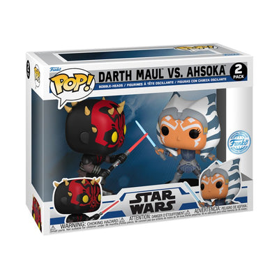 Star Wars: Clone Wars - Darth Maul VS Ahsoka Pop! Vinyl 2 Pack [RS]-1