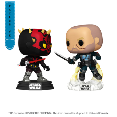 Star Wars: Clone Wars - Darth Maul Vs Pre Vizsla Pop! Vinyl 2-Pack [RS]-0