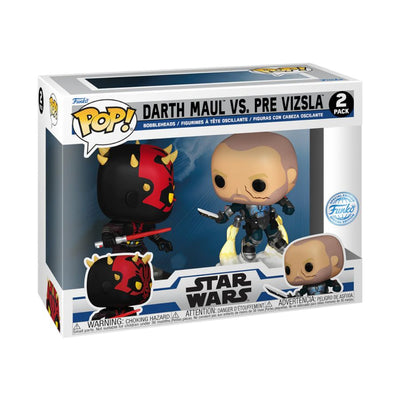 Star Wars: Clone Wars - Darth Maul Vs Pre Vizsla Pop! Vinyl 2-Pack [RS]-1