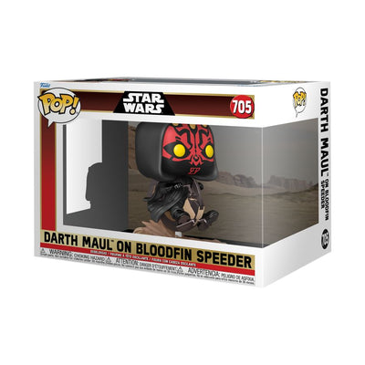 Star Wars: Phantom Menace 25th Anniversary - Darth Maul on Bloodfin Speeder Pop! Ride-1