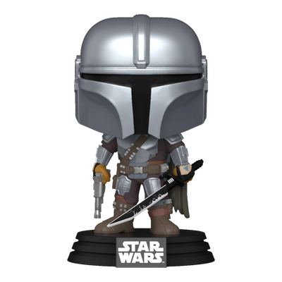 Star Wars: Mandalorian - Mandalorian with DarkSaber Pop! Vinyl-0