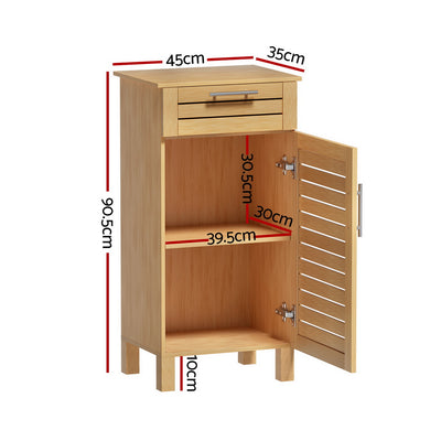 Artiss Bathroom Cabinet Storage 90cm wooden JILL-1