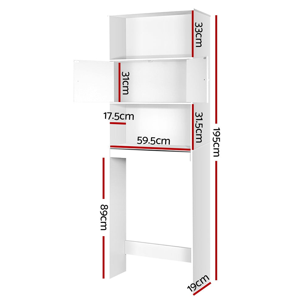 Artiss Bathroom Cabinet Over the Toilet Storage Shelf-1