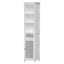 Artiss Bathroom Cabinet Storage 161cm White Rattan Tallboy Toilet Cupboard-0