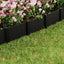 Greenfingers Garden Edging 15CM x 10M Border Support Landscape Edge Black-4