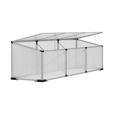 Greenfingers Greenhouse 180x50x50CM Cold Frame Plant Grow Aluminium Polycarbonate Green House-0