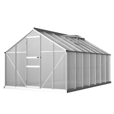 Greenfingers Greenhouse 4.2x2.5x1.95M Aluminium Polycarbonate Green House Garden Shed-0