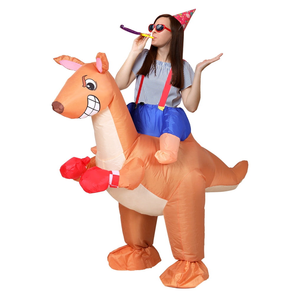 Inflatable Kangaroo Costume Adult Suit Blow Up Party Fancy Dress Halloween Cosplay-0