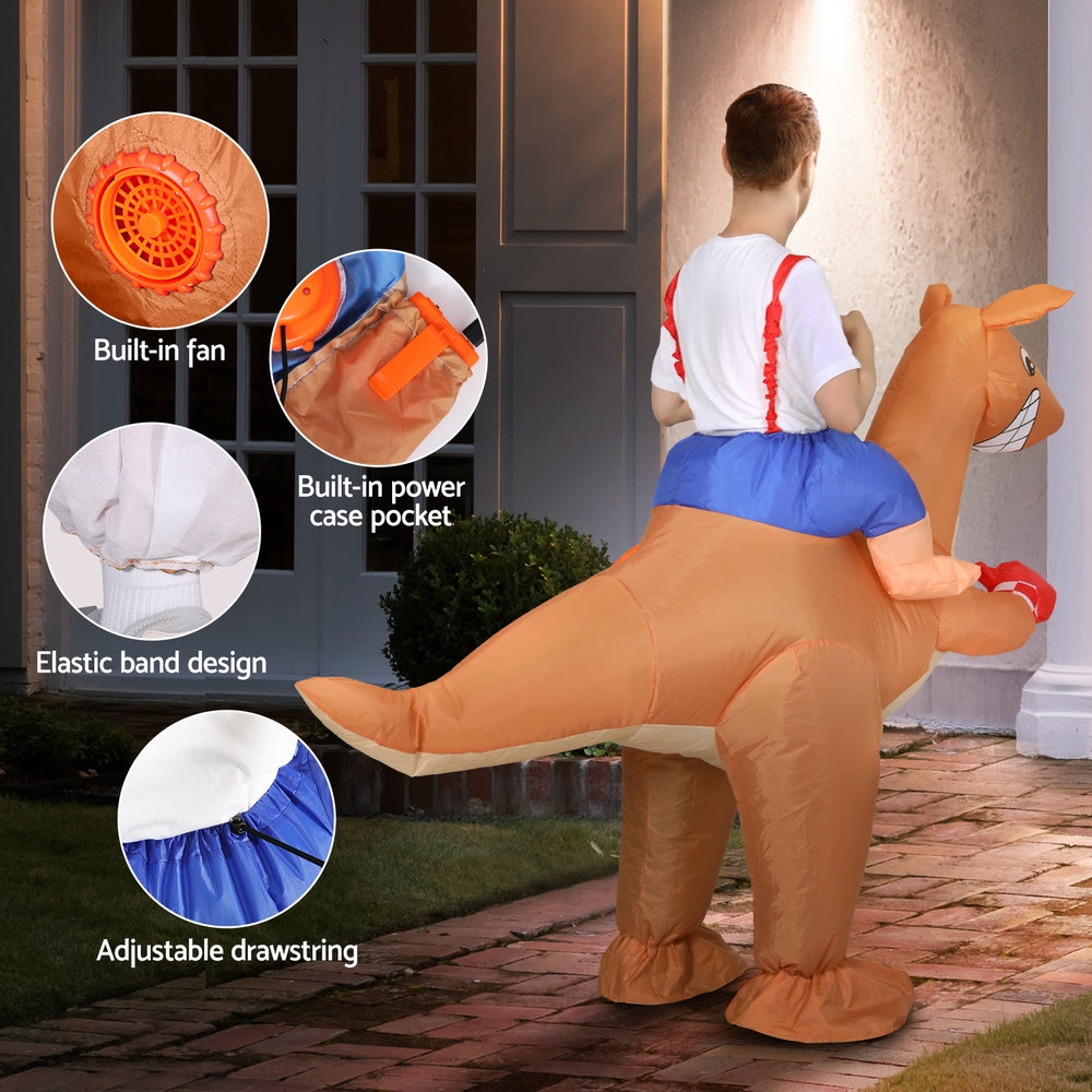 Inflatable Kangaroo Costume Adult Suit Blow Up Party Fancy Dress Halloween Cosplay-4