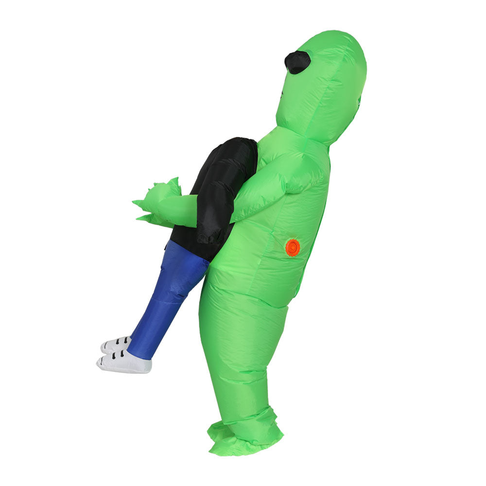 Inflatable Green Alien Costume Adult Suit Blow Up Party Fancy Dress Halloween Cosplay-3