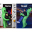 Inflatable Green Alien Costume Adult Suit Blow Up Party Fancy Dress Halloween Cosplay-5