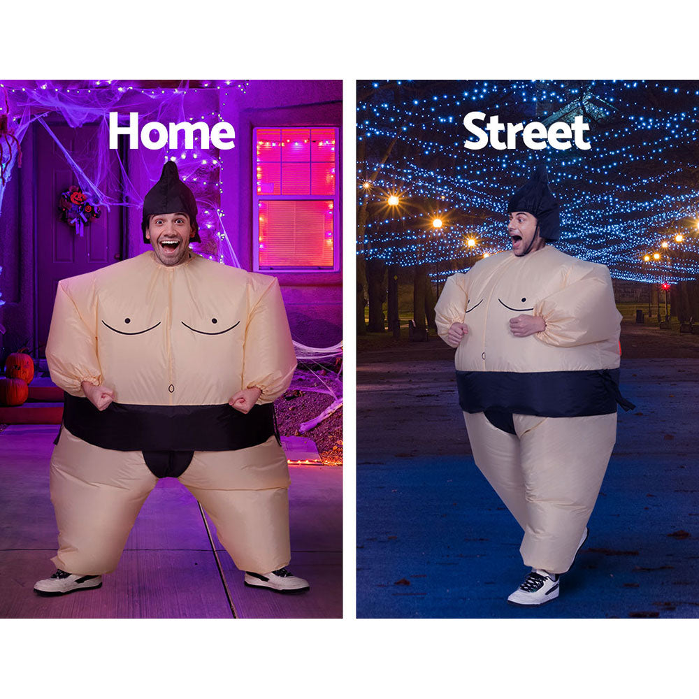 Inflatable Sumo Costume Adult Suit Blow Up Party Fancy Dress Halloween Cosplay-5