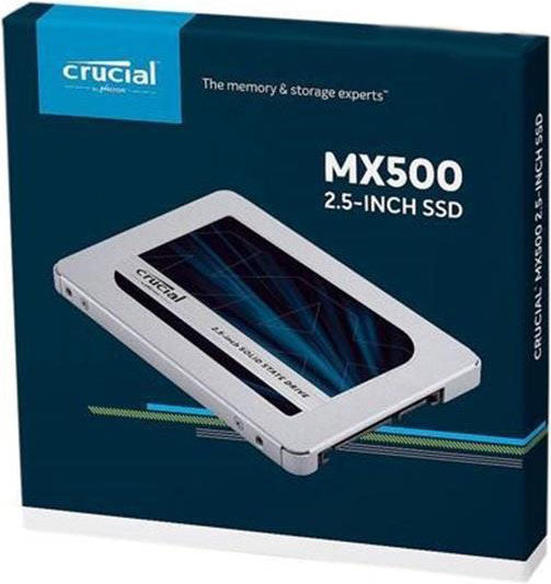 Crucial MX500 1TB 2.5' SATA SSD - 560/510 MB/s 90/95K IOPS 360TBW AES 256bit Encryption Acronis True Image Cloning 5yr alt~MZ-77E1T0BW-0