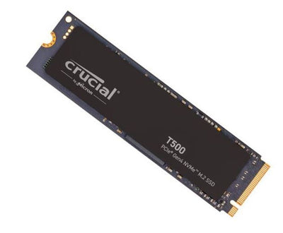 Crucial T500 4TB Gen4 NVMe SSD - 7000/6900 MB/s R/W 2400TBW 1440K IOPs 1.5M hrs MTTF Acronis True Image Adobe Creative Cloud for PS5 ~MZ-V8P4T0BW-0