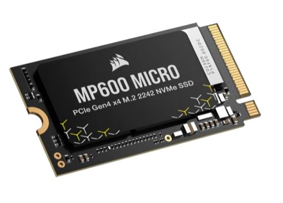 Corsair Force MP600 MICRO 1TB M.2 2242 NVMe SSD 5100/4300MB/s 600K/890K 600TBW 1.5M MTTF AES 256-bit for Lenovo Legion Go Valve Steam Deck Rog Ally-0