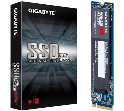 Gigabyte M.2 PCIe NVMe SSD 512GB V2 1700/1550 MB/s 270K/340K IOPS 2280 80mm 1.5M hrs MTBF HMB TRIM SMART Solid State Drive 5yrs-0