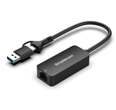 Simplecom NU405C SuperSpeed USB-C and USB-A to 2.5G Ethernet Network Adapter 2.5Gbps LAN-0