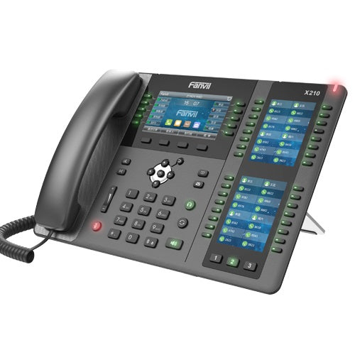 Fanvil X210 Enterprise IP Phone - 4.3' (Video) Colour Screen, 20 Lines, 106 x DSS Buttons, Dual Gigabit NIC, Bluetooth, *SBC Ready-0