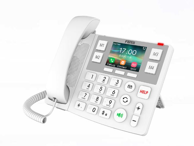 Fanvil X305 Big Button IP Phone - 3.5' Colour Screen, 2 SIP Lines, HAC, Dual Gigabit Ports, Supports HD audio, PoE-0